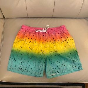 NWOT Rainbow Swim Trunks